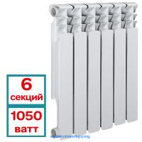 Радиатор биметаллический AQUAPROM BI 500/80 B20 (6 секций)
