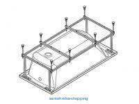 Каркас для ванны Santek МОНАКО XL 160х75 (1.WH11.2.422)