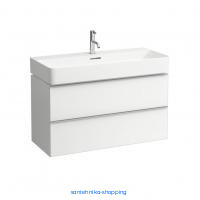 Подвесной шкафчик Laufen Space 935х385(410)х520мм, с двумя ящиками, цвет белый матовый