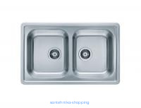 Мойка ELEGANT 40 SAT-90 810X510 2X в компл.с сифоном 1011649