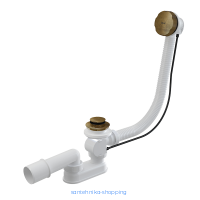 Слив-перелив Alcadrain для ванны, автомат, бронза (A55 ANTIC-RU-01 )