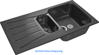 GRANFEST Мойка STANDART 940KL  1,5-чаши+крыло 940*495мм графит арт.GF-