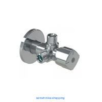 Двойной кран Arco TWIN, 1/2"-3/4"-3/4", латунь хромированная