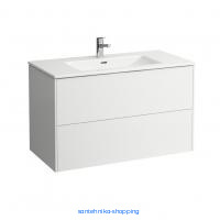 Модуль с раковиной Laufen Pro S 100 см, белый матовый, 2 выдвижных ящика (8.6496.2.260.104.1)