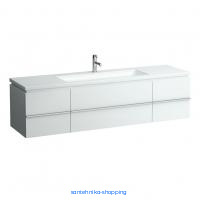 Модуль под раковину Case for Living Square 179х37,5х46 см, белый глянцец, 1 ящик, 2 дверцы, 2 полки (4.0136.1.075.475.1)