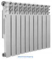 Радиатор биметаллический AZARIO BM500/80 10 секций, белый (BM500/80/10)
