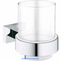 Купить Стакан для зубных щеток Grohe Essentials Cube стекло, хром (40755001)