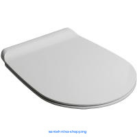Крышка-сиденье для унитаза Simas Gambassi микролифт, петли хром, цвет белый (GA004bi/cr)