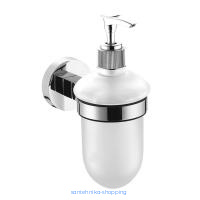 Купить Дозатор жидкого мыла стеклянный AZARIO NESSY 200 мл. хром (AZ-73112)