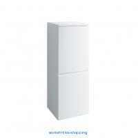 Шкафчик Laufen PRO, 2 стеклянные полочки, механизм мягкого закрывания, петли слева, цвет глянцевый белый