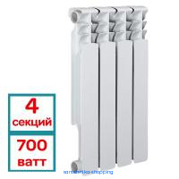 Радиатор биметаллический AQUAPROM BI 500/80 B20 (4 секций)