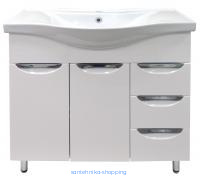 Комплект Тумба Стиль- 80/3 (800х850х460) с раковиной Basic 80 (CS00070447)