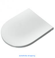 Сиденье с крышкой SIMAS TREVI с микролифтом быстросъемное цвет белый петли хром (TR004bi/cr)