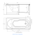 Ванна прямоугольная NEMI 170x75 Ванна прямоугольная NEMI 170x75