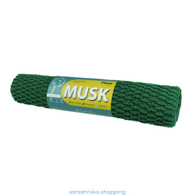 Купить Коврик для ванной 1-ый Fixsen MUSK, зеленый (50х80см) FX-8010F
