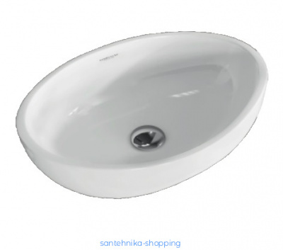 Раковина Sanita Luxe Ringo Cut, накладная, белая (RNGSLWB01C)