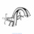 Смеситель DECOROOM DR52011 двуручный  для умывальника монолитный