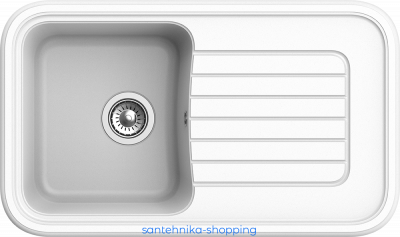 EWIGSTEIN Мойка ANTIK 60F  1-чаша+крыло 860*510мм иней арт.EW-A-60F иней