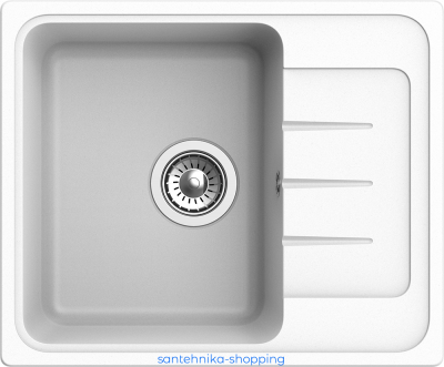 EWIGSTEIN Мойка ELEGANT 45F  1-чаша+крыло 580*480мм иней арт.EW-E-45F иней