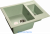 GRANFEST Мойка QUADRO 610K  1,5-чаши 610*500мм салатовый арт.GF-