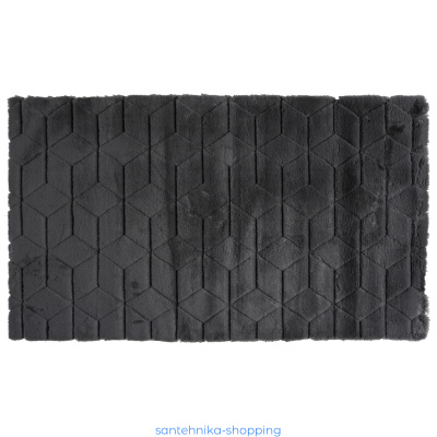 Купить Коврик для ванной 1-ый Fixsen DIAMONT, FX-9050V, графит, 70х120 см