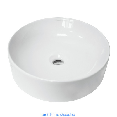 Раковина Sanita Luxe Best Slim, накладная, белая (BST40SLWB01S)