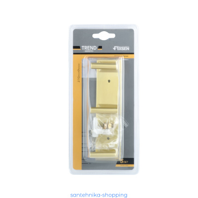 Купить Планка 3 крючка Fixsen Trend Gold, FX-99005-3