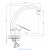 Смеситель DECOROOM DR23021 одноручный для кухни с высоким поворотным изливом Смеситель DECOROOM DR23021 одноручный для кухни с высоким поворотным изливом