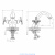 Смеситель DECOROOM DR52011 двуручный  для умывальника монолитный