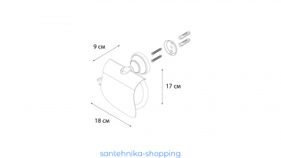 Купить Бумагодержатель с крышкой Fixsen Bogema Gold FX-78510G