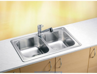 Мойка ELEGANT 40 SAT-90 810X510 2X в компл.с сифоном 1011649