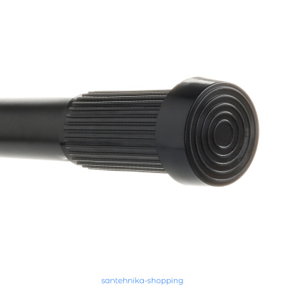 Купить Карниз для ванной  раздвижной Fixsen, FX-51-000, алюминий-черный, 140-260 см.