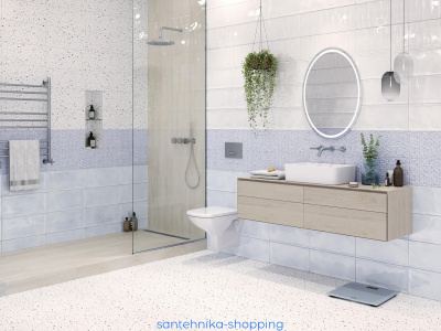 Зеркало LED 040 design 57x77 с подсветкой с антизапотеванием овальное