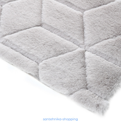 Купить Коврик для ванной 1-ый Fixsen DIAMONT, FX-9050K, серый, 70х120 см
