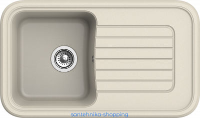 EWIGSTEIN Мойка ANTIK 60F  1-чаша+крыло 860*510мм бежевый арт.EW-A-60F бежевый