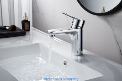 Смеситель DECOROOM DR72011 одноручный  для умывальника монолитный