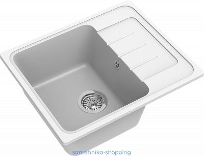 EWIGSTEIN Мойка ELEGANT 45F  1-чаша+крыло 580*480мм иней арт.EW-E-45F иней