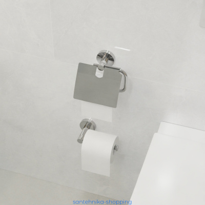 Купить Бумагодержатель с крышкой хром Fixsen Comfort Chrome FX-85010