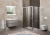 Душевой уголок BelBagno UNIQUE-AH-1-120/135-80-C-Cr