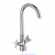 Смеситель DECOROOM DR52028 двуручный  для кухни с высоким поворотным изливом