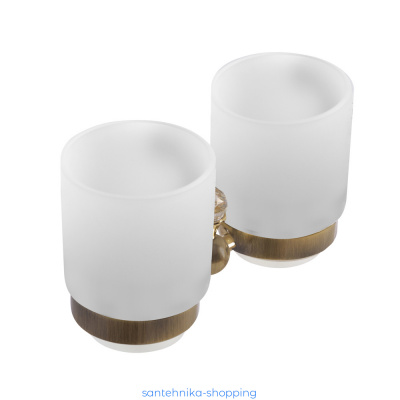 Купить Держатель стакана двойной ART&MAX ANTIC CRYSTAL AM-E-2688SJ-Br
