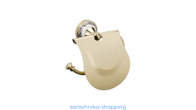 Купить Бумагодержатель с крышкой Fixsen Bogema Gold FX-78510G
