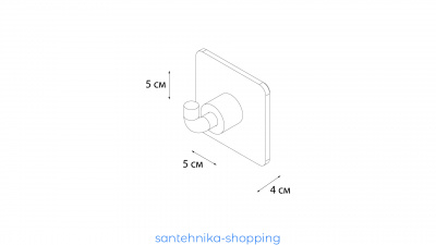 Купить Крючок одинарный Fixsen Square FX-93105
