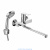 Смеситель DECOROOM DR23043 одноручный для ванны универсальный с поворотным изливом 300 мм Смеситель DECOROOM DR23043 одноручный для ванны универсальный с поворотным изливом 300 мм
