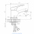 Смеситель DECOROOM DR21011 одноручный для умывальника монолитный Смеситель DECOROOM DR21011 одноручный для умывальника монолитный