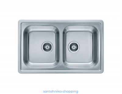 Мойка ELEGANT 40 SAT-90 810X510 2X в компл.с сифоном 1011649