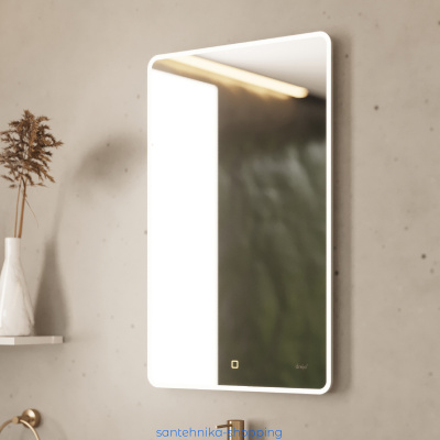 Зеркало POINT, 50x80 см, сенсорный выключатель, LED-подсветка