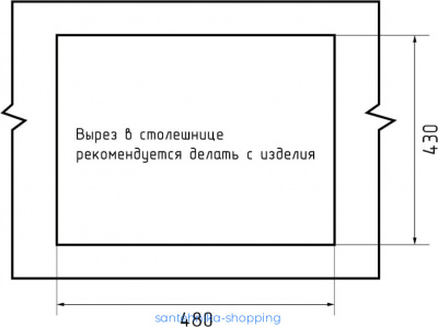 GRANFEST METAL Мойка нерж.сталь AISI 304 1 чаша 500*450*215 мм арт.GF-5045 нерж