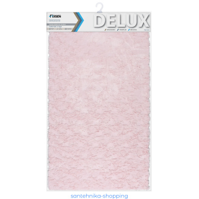 Купить Коврик для ванной 1-ый Fixsen DELUX, FX-9040B розовый, 70х120 см.