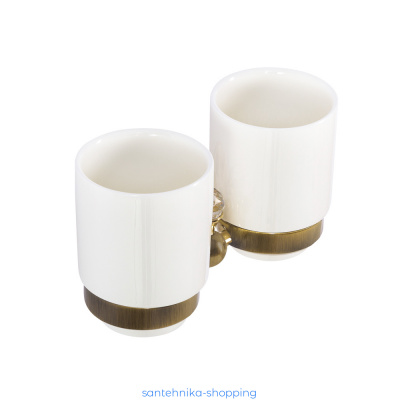 Купить Держатель стакана двойной ART&MAX ANTIC CRYSTAL AM-E-2688SJ-Br